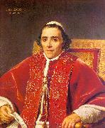 Jacques-Louis  David Portrait of Pope Pius VII_2 oil on canvas